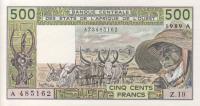 Gallery image for West African States p106Am: 500 Francs